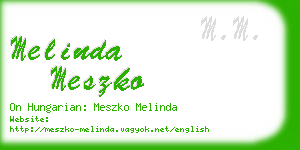 melinda meszko business card